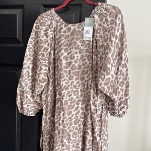 Primark Leopard Print Maxi Dress - Brown